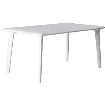 Mesa Jardín Resol New Dessa Polipropileno 90 x 160 x 74 cm, diseño ligero y multiusos, apta para interior y exterior, ideal para jardín, terraza, balcón, salón, cocina y comedor, capacidad