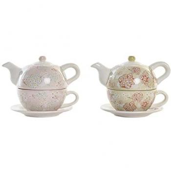 Tetera DKD Home Decor Dolomita 750 ml (2 Unidades)