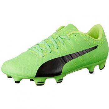 PUMA Men's Evopower Vigor 3 FG Football Boots, Green Gecko Black Safety Yellow 01, 11 UK