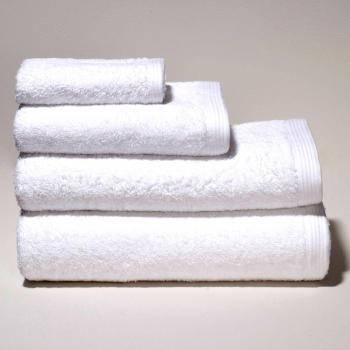 Sancarlos - Toalla rizo premium blanca ducha - algodón peinado - densidad 550 g - ducha 70x140 cm - blanco