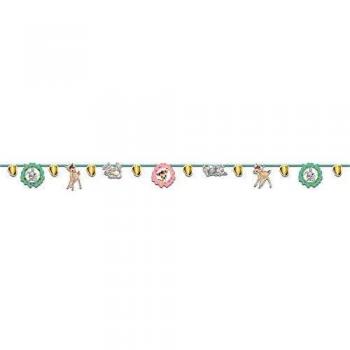 Procos- Guirnalda decorativa Met de papel 2 m Bambi Cutie, multicolor, cód. 5PR89045