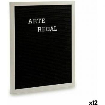 Cuadro Negro Blanco Panel 144 Letras (2,5 x 50,5 x 40,5 cm) (12 Unidades)