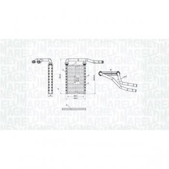 Radiador de calefacción MAGNETI MARELLI 350218490000