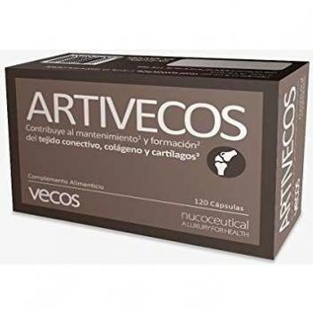 Suplemento artivecos para el cuidado de huesos y articulaciones z formula completa con colageno acido hialuronico glucosamina condroitina msm manganeso aloe vera y vitamina c z 120 capsulas