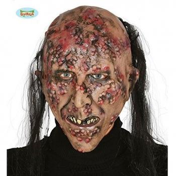 Guirca Careta de Zombie Infectado con Pelo