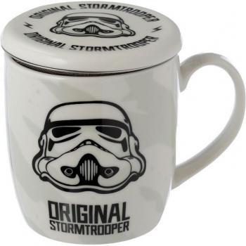 Taza para Té de Porcelana con Tapa Soldado Imperial Stormtrooper