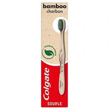 Colgate Bamboo Charcoal Soft Toothbrush - Eco-Friendly, Sensitive Care