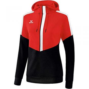 Erima Women's Squad Hoodie Red/Black/White 36