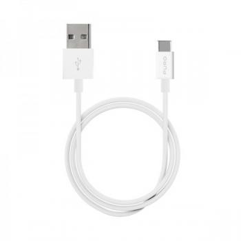 Cable Puro USB-A a USB-C Blanco 1 m