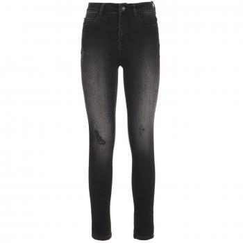 Imperfect Black Cotton Jeans - W27