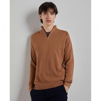 Easy Wear - Jersey cuello con cremallera liso de hombre