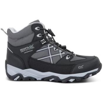 Regatta Kids Waterproof Samaris III Hiking Boots Black/Light Steel, Size UK 9