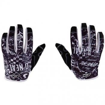 O'Neal Jump Wild Guantes de Bicicleta, Niños, Negro / Blanco, XS