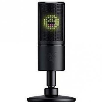 Razer Seiren Emote - Micrófono de condensador USB para transmisión, Micrófono para Streaming