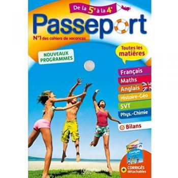Passeport Cahier de Vacances 2019 - Toutes les matières de la 5e à la 4e