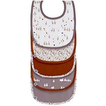 Pack 5 Baberos Impermeables Lässig Tiny Farmer para niños