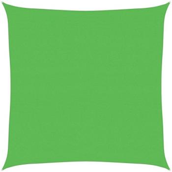 Toldo de vela HDPE verde claro 160 g/m² 4x4 m