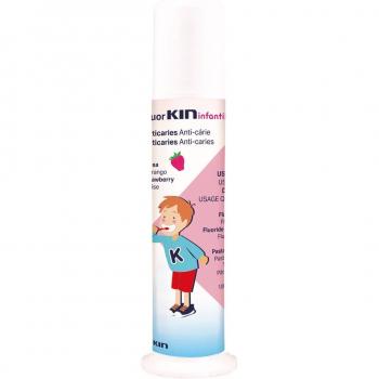 Pasta Dentífrica Infantil Fluorkin Fresa con Dosificador