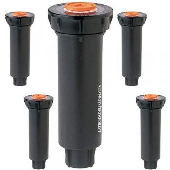 Difusor de Riego Rain Bird 1804SAM con Válvula Antidrenaje, 10 cm Altura Vástago (Pack de 5)