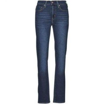 Jeans Levi's 724 de Cintura Alta Straight, Indigo Oscuro / Usado, Talla 32