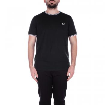 Camiseta Fred Perry Twin Tipped Hombre Blanco