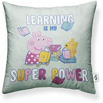 Funda de Cojín Decorativa 100% Algodón Multicolor 45x45cm modelo Learn A