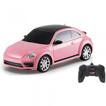 Jamara Volkswagen Beetle RC Coche Teledirigido Rosa Escala 1:24 2.4GHz Autonomía 45 Minutos