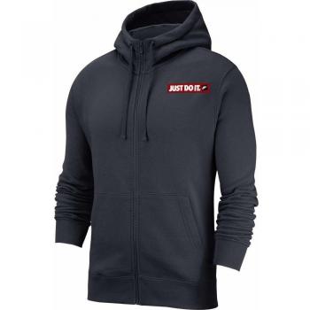Nike M NSW JDI Hoodie FZ FLC Bstr Sudadera, Hombre, Obsidian, XL