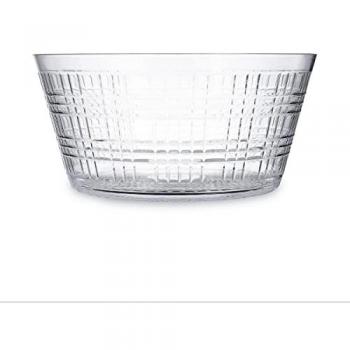 Ensaladera Quid Viba de Poliestireno Transparente Brillante 25 cm - Fácil de limpiar, Transportable, Libre de BPA, No poroso, Larga duración, Apto para Frigorífico