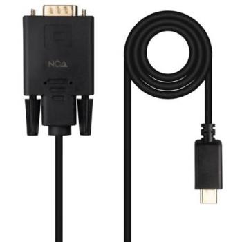 Cable Conversor USB-C a VGA 1.8 m Negro