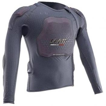 Leatt Protector Corporal Niño 3DF AirFit Lite Evo Negro con chaqueta protectora, diseño ligero, zona de impacto en el pecho más grande, adecuado para niños y disponible en color gris (tamaños S y M)