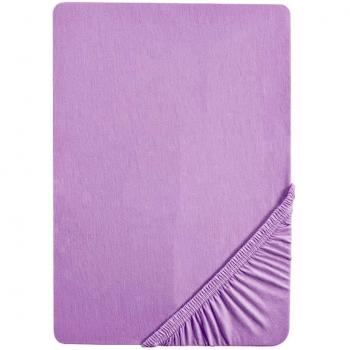 Biberna Castell - Sábana bajera ajustable elástica, para una cama de 140 x 200 cm hasta 160 x 200 cm, color lila