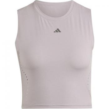 Top de fitness Adidas Essentials Elev HIIT Mujer Morado, sin mangas, alto rendimiento, diseño ligero y transpirable, ideal para entrenamientos intensos