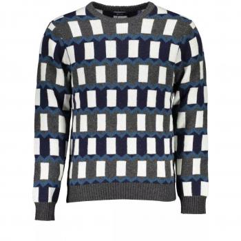 Gant Chic Blue Wool-Blend Crew Neck Sweater - XL