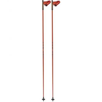 Bastones de esquí de fondo ONE WAY STORM 3 MAG (naranja) - Bastones ligeros y resistentes, fabricados en aluminio, con empuñaduras ergonómicas, sistema de ajuste rápido y puntas intercambi