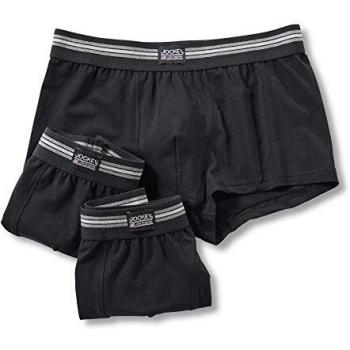 Trunk Jockey 3P Algodón Stretch Negro Talla XXXL para Hombre
