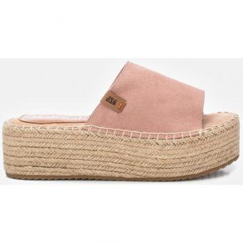 SANDALIA DE MUJER REFRESH 171925 CAMEL - Sandalias de plataforma de mujer de piel con suela de goma