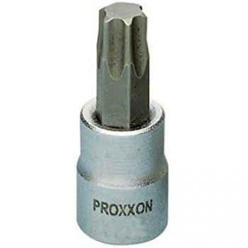 Proxxon 23 754 Vaso y Puntas de 1/4 TTX, Inviolables, Tamaño TTX 10, Longitud Total 33mm