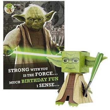 Star Wars - Tarjeta de cumpleaños, diseño para crear to propio Yoda