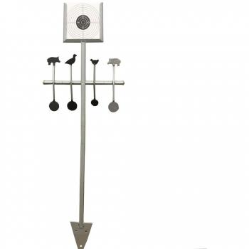 14 * 14 cm soporte para objetivo papel de anzuelo y animales objetivo acero objetivo Diana viene con 20 pcs papel Target