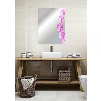 CustomGlass Espejo Rectangular de Pared Modelo Gotzis de 80 x 60 cm con decoración Personalizado Estilo Retro rústico clásico Moderno para baño vestidor tocador habitación DIY