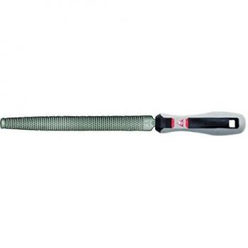 Escofina Media Caña Basta de 10 Pulgadas con Mango Bimaterial Bellota 410110BMB para Carpintería