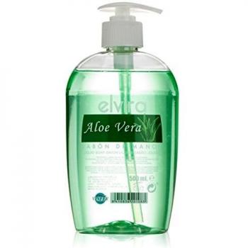 Elvira Higiene - Jabonera con dosificador Aloe Vera - Jabón de Manos 500ml