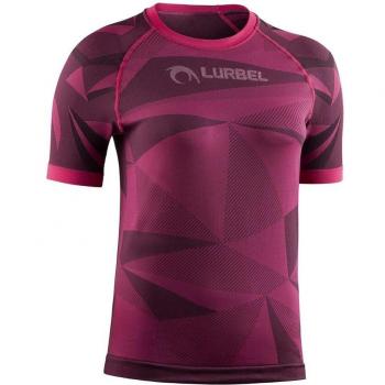 Camiseta de Running Lurbel Samba Manga Corta para Mujer en Color Fucsia