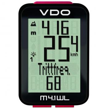 VDO Cyclecomputing M4.1 WL Wireless bicycle computer Negro - ordenador para bicicletas