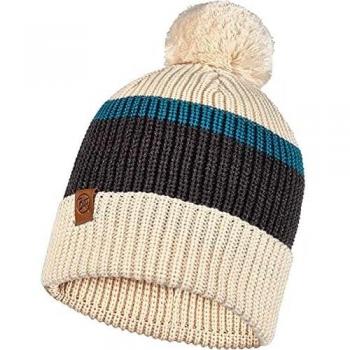 Gorro unisex Buff Elon Cru - Gorro de punto para hombre y mujer con diseño exclusivo