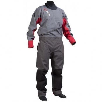 2016 Gul Dartmouth Eclip Zip Drysuit CHARCOAL/RED + UNDERFLEECE GM0378 Sizes- - Small