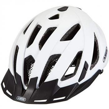 Abus Urban-I 3.0 XL Polar White Bicycle Helmet with Rear Light