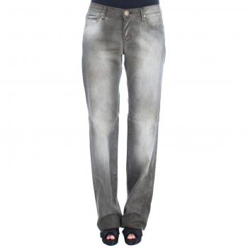 Ermanno Scervino Women Cotton Blend Loose Fit Boyfriend Jeans - W26, Gray Wash, Straight Jeans