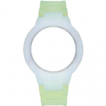 Reloj Watxandco Unisex Cowa1138 (43mm) con correa de silicona, resistencia al agua hasta 5 ATM, diseño moderno y colorido, mecanismo de cuarzo japonés, esfera analógica y cierre
